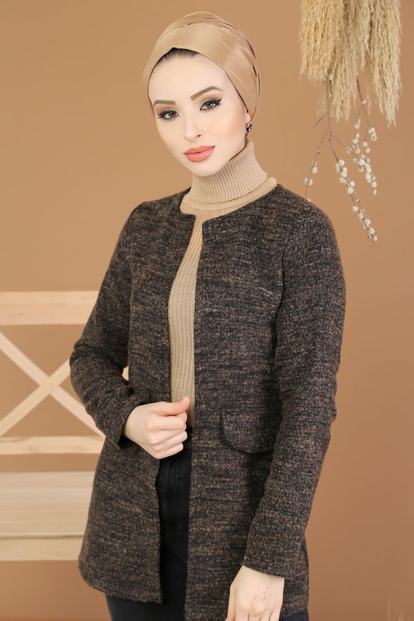 Ceket Siyah  Kahverengi - 8196 KAHVERENGİ