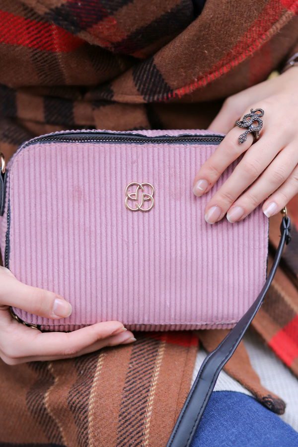 Kadın Pembe Günlük Çanta Siyah  - 8157 PEMBE