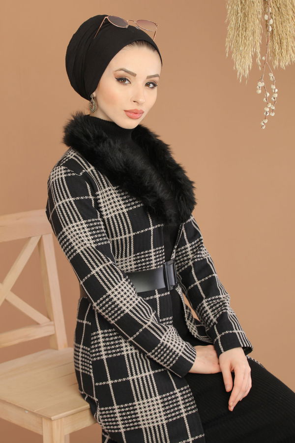 Kürk Detay Kap Vizon - 8228 Vizon - 8228