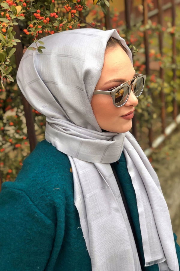 Simli Şal Siyah Antrasit - 8180