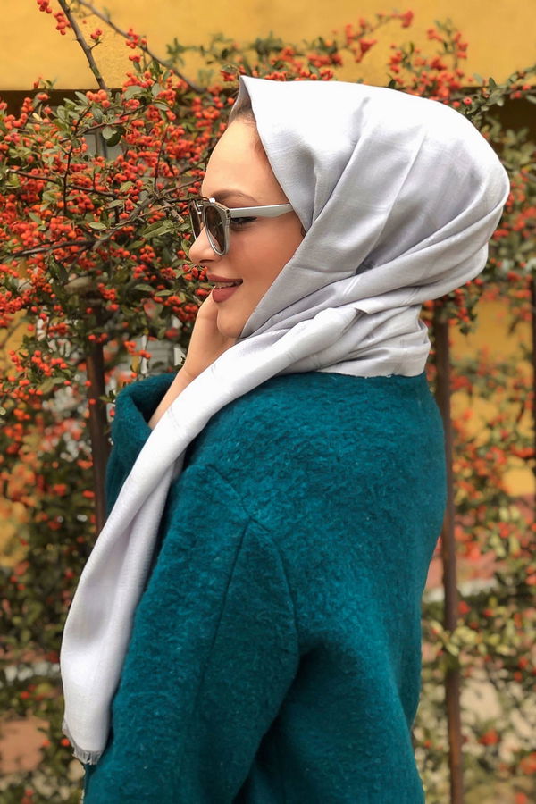 Simli Şal Siyah Antrasit - 8180