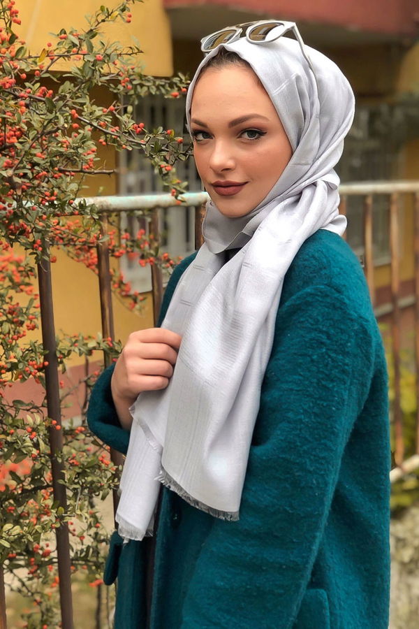 Simli Şal Siyah Antrasit - 8180