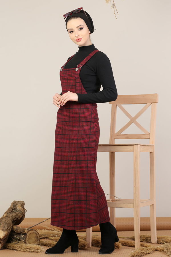 Askılı Salopet Bordo - 5221 Bordo - 5221