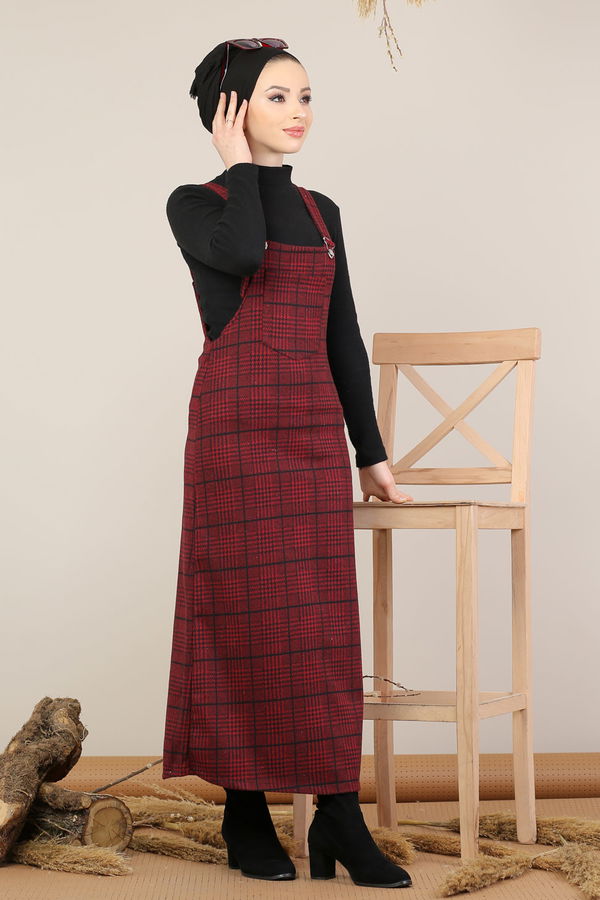 Askılı Salopet Bordo - 5221 Bordo - 5221