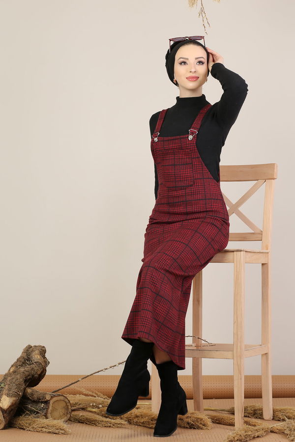 Askılı Salopet Bordo - 5221 Bordo - 5221