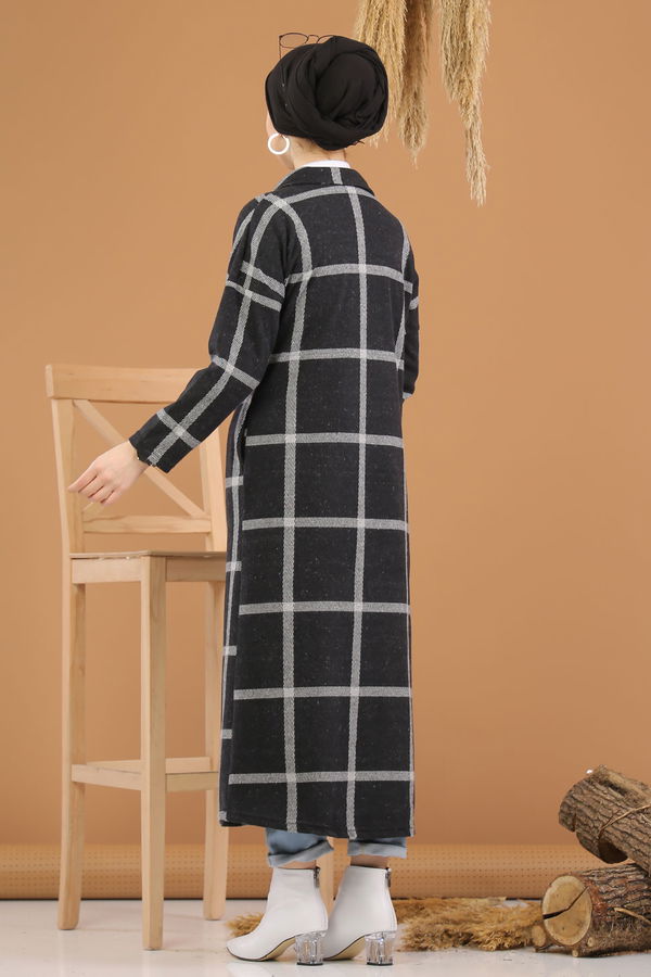 Dügmeli Hırka Haki  Gri - 5238