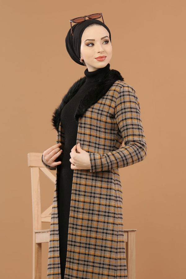 Kürk Detay Kap Vizon - 8263 Vizon - 8263 VİZON