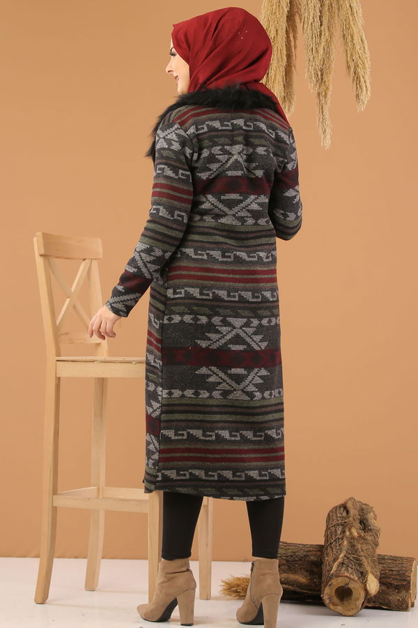 Kürk Detay Kap Haki - 8271 Haki - 8271 HAKİ