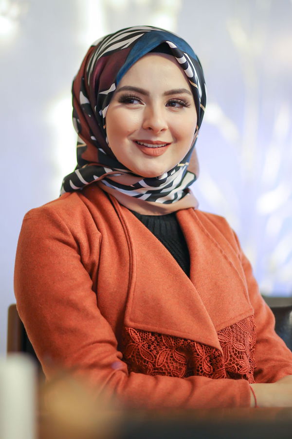 Desenli Şal Siyah  Taba - 8276