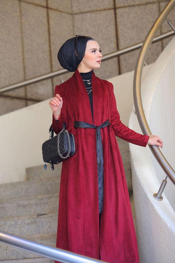 Kadife Ceket Haki  Bordo - 1316 BORDO