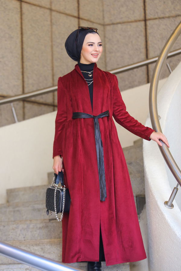 Kadife Ceket Haki  Bordo - 1316 BORDO