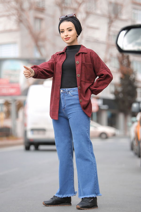 Bol Paça Kot Pantolon Mavi - 8306 Mavi - 8306