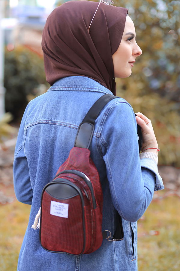 Kadın Bordo Günlük Çanta   - 8243