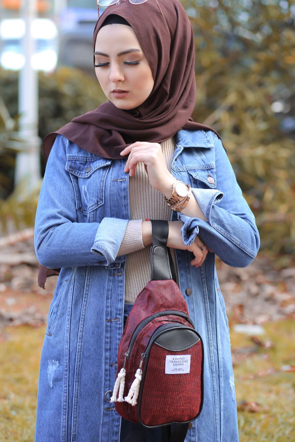 Kadın Bordo Günlük Çanta   - 8243
