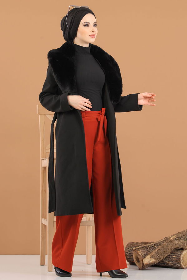 Kuşaklı Pantolon Kiremit - 6575 Kiremit - 6575