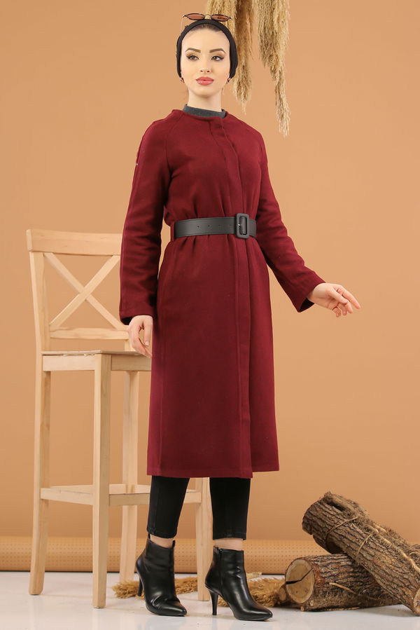 8341 DÜGMELİ KAP Bordo - 8341 BORDO
