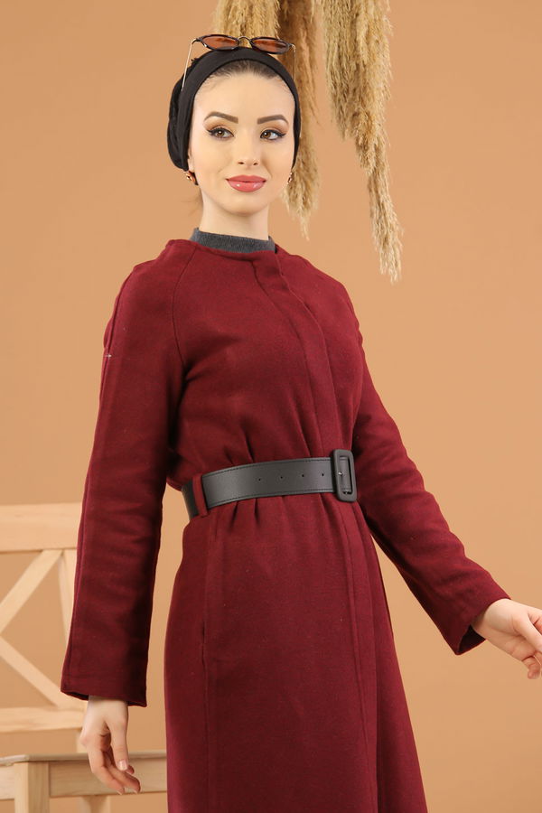 8341 DÜGMELİ KAP Bordo - 8341 BORDO