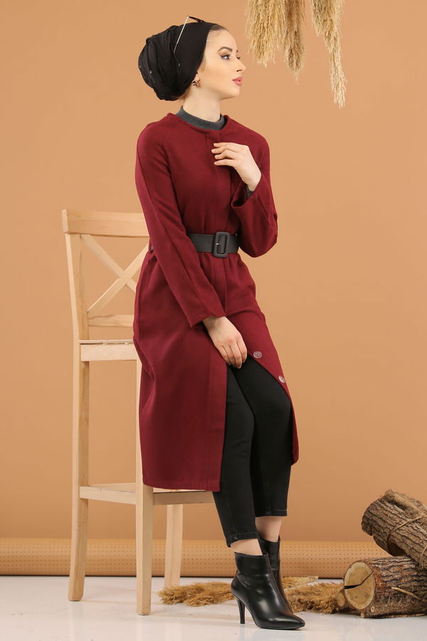 8341 DÜGMELİ KAP Bordo - 8341 BORDO