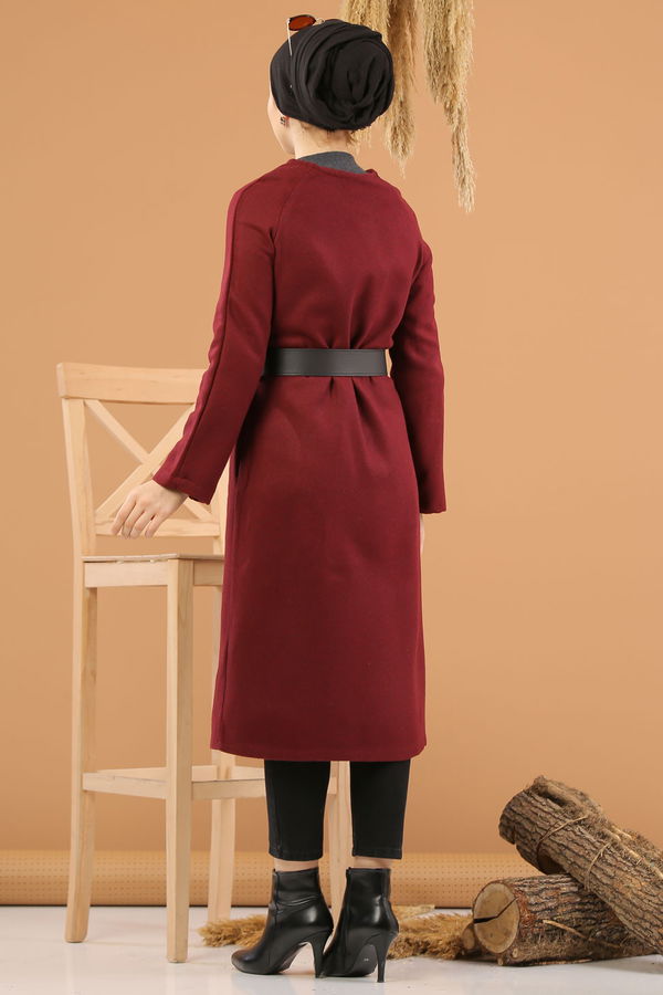 8341 DÜGMELİ KAP Bordo - 8341 BORDO
