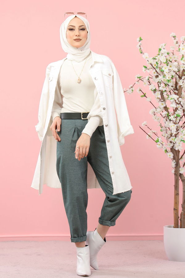 3012 PANTOLON Yeşil - 3012 YEŞİL