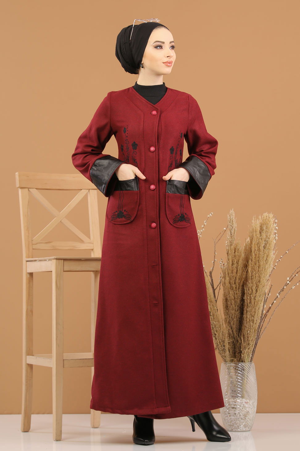 1286 KASE KABAN Bordo - 1286