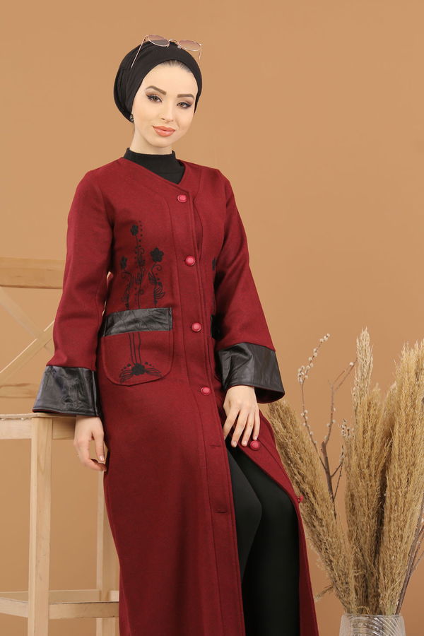 1286 KASE KABAN Bordo - 1286