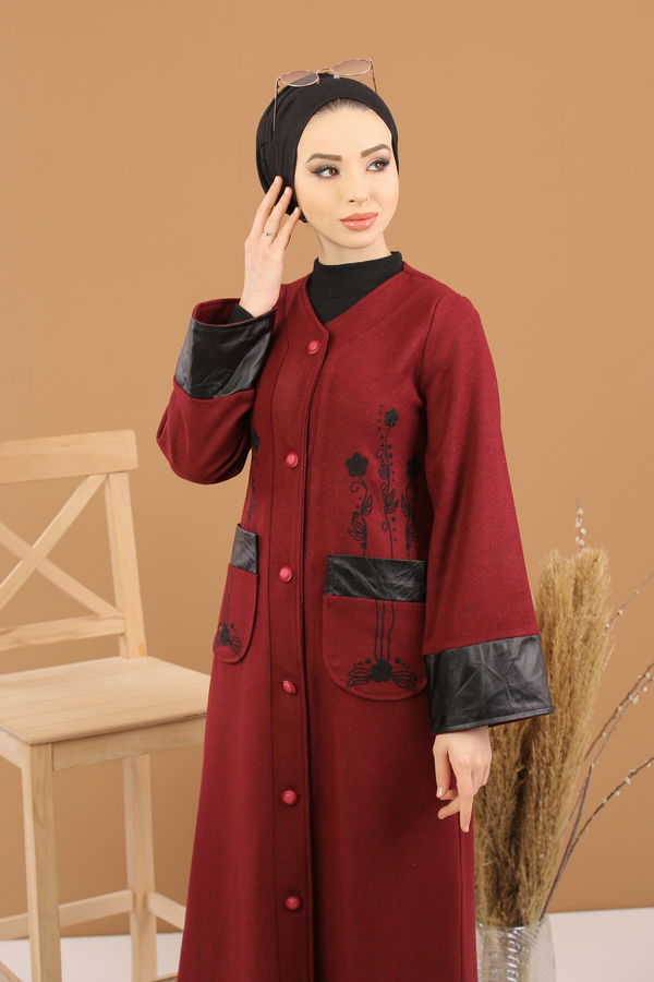 1286 KASE KABAN Bordo - 1286