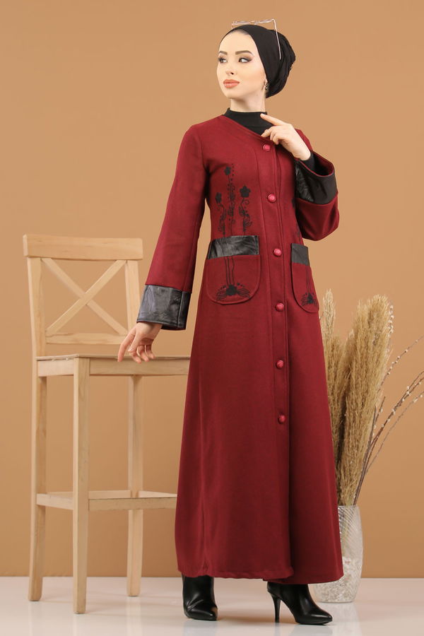 1286 KASE KABAN Bordo - 1286