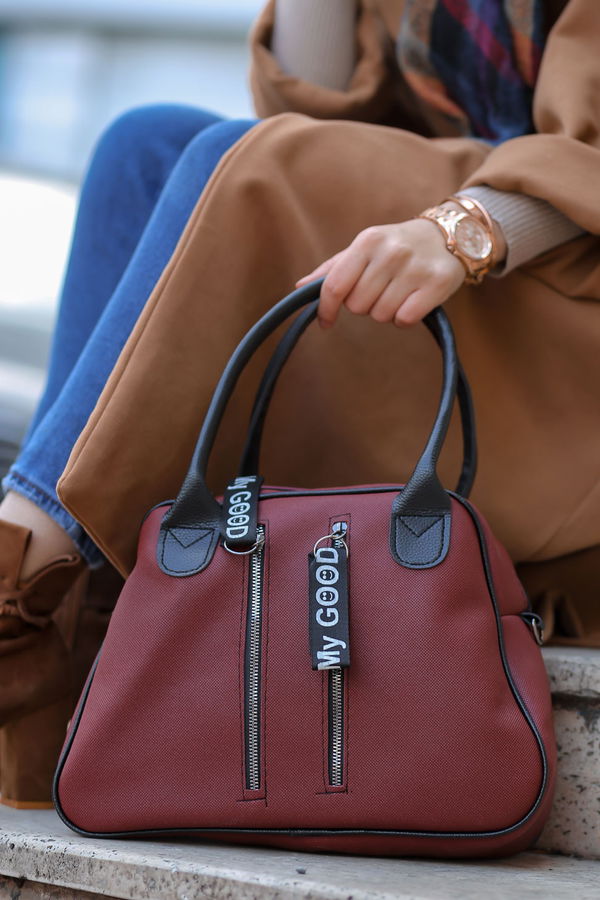 Kadın Bordo Günlük Çanta   - 8238