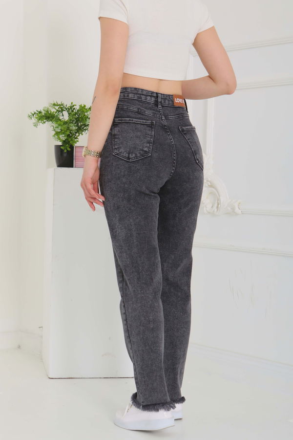 Püsküllü Kot Pantolon - 26856