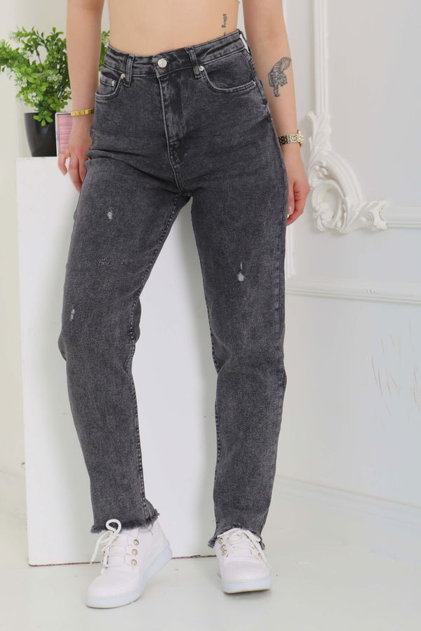 Püsküllü Kot Pantolon - 26856