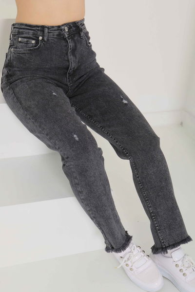 Püsküllü Kot Pantolon - 26856