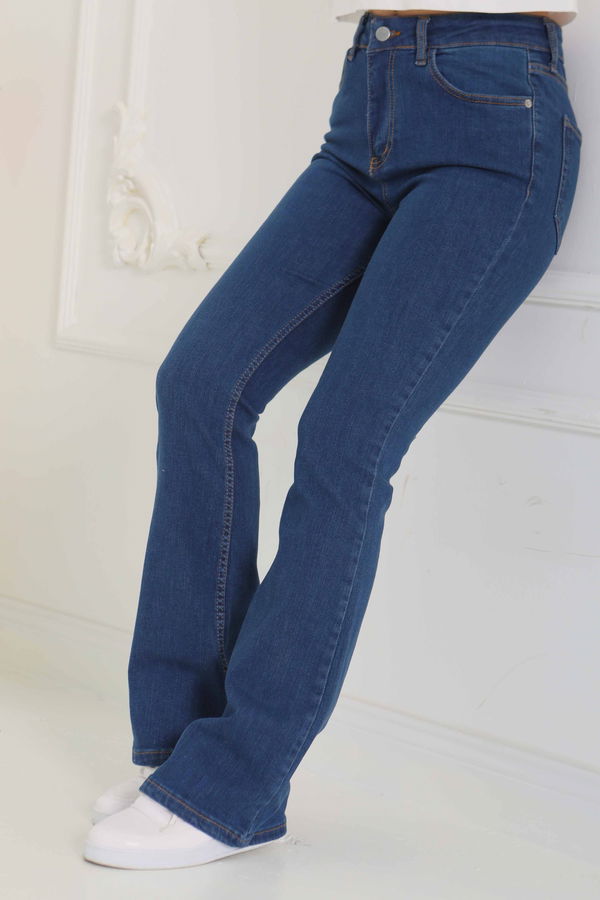 İspanyol Paça Kot Pantolon - 26825