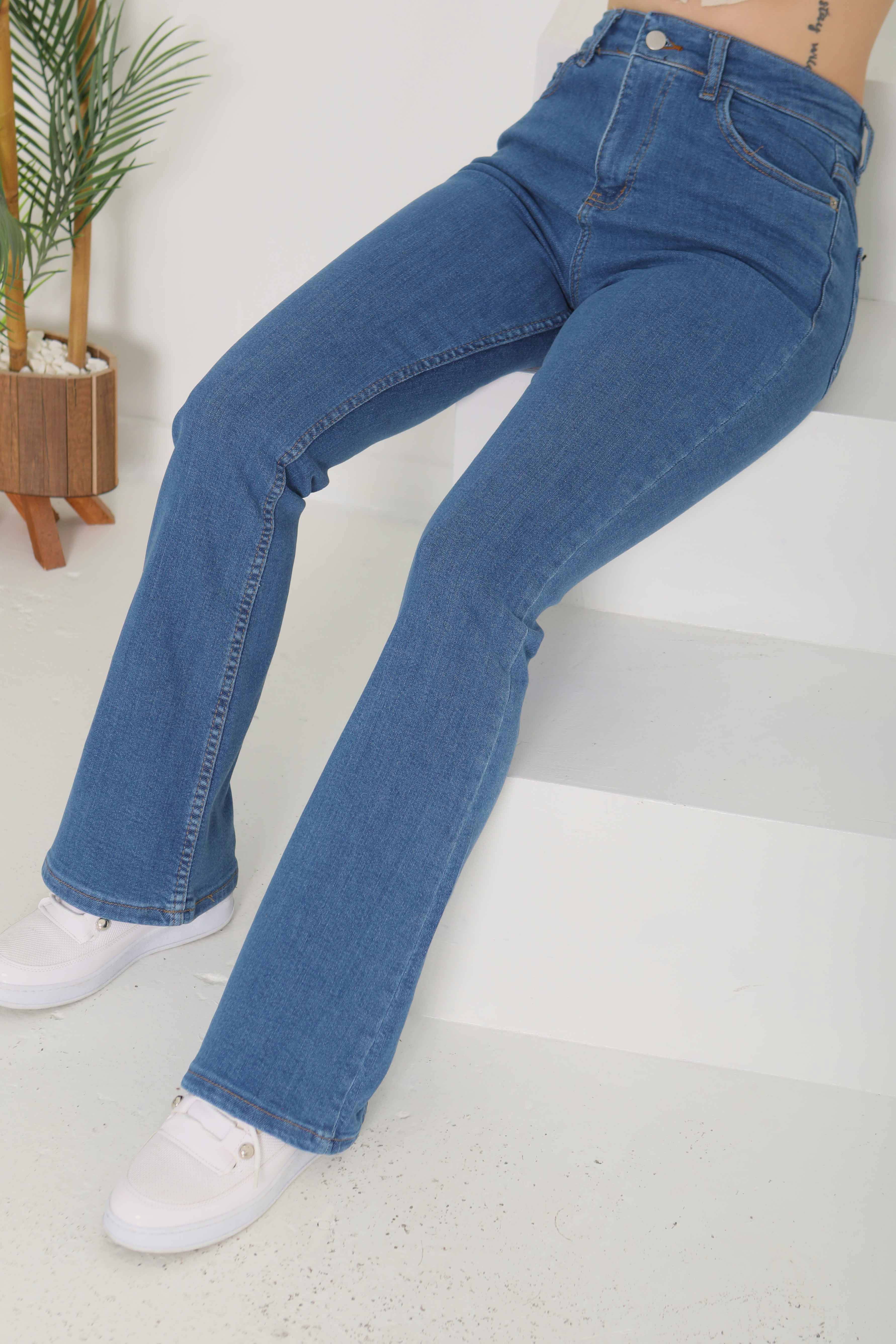İspanyol Paça Kot Pantolon - 26825