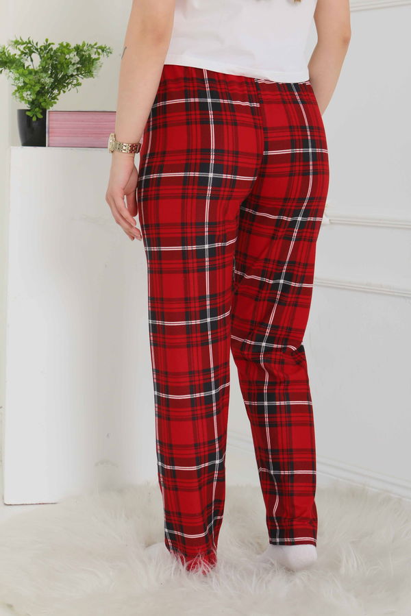 Pijama Altı Büyük Kare Desenli - 26354