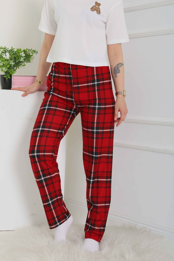 Pijama Altı Büyük Kare Desenli - 26354