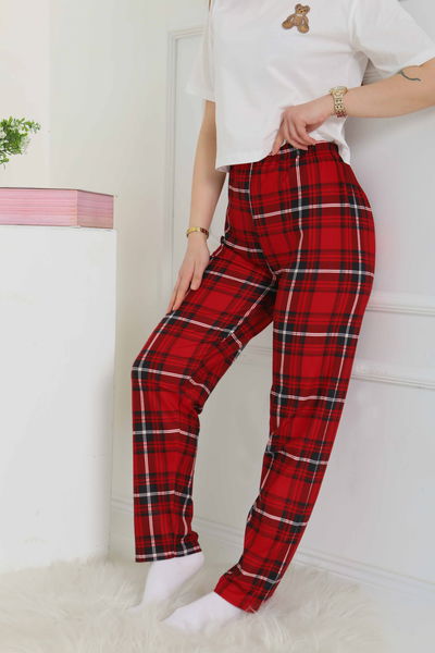 Pijama Altı Büyük Kare Desenli - 26354