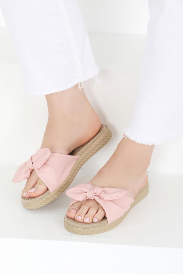 Fyonklu Terlik - 27408 PEMBE