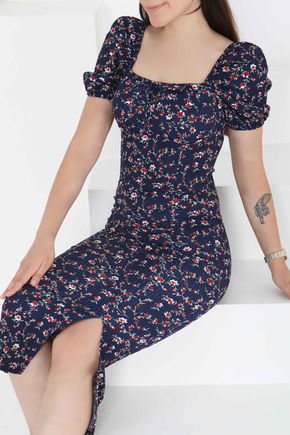 Prenses Kol Yırtmaçlı Elbise - 27393