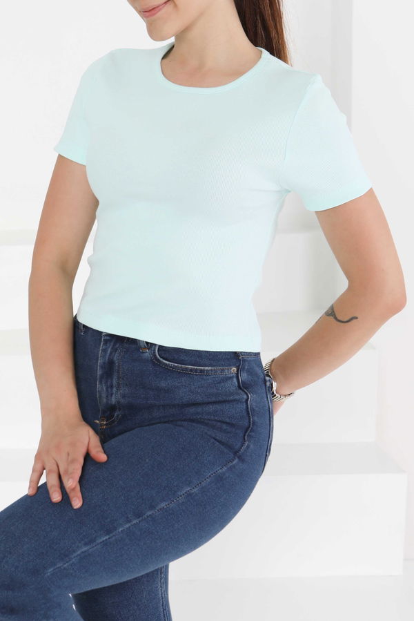 Kısa Kollu Body - 27418 YEŞİL