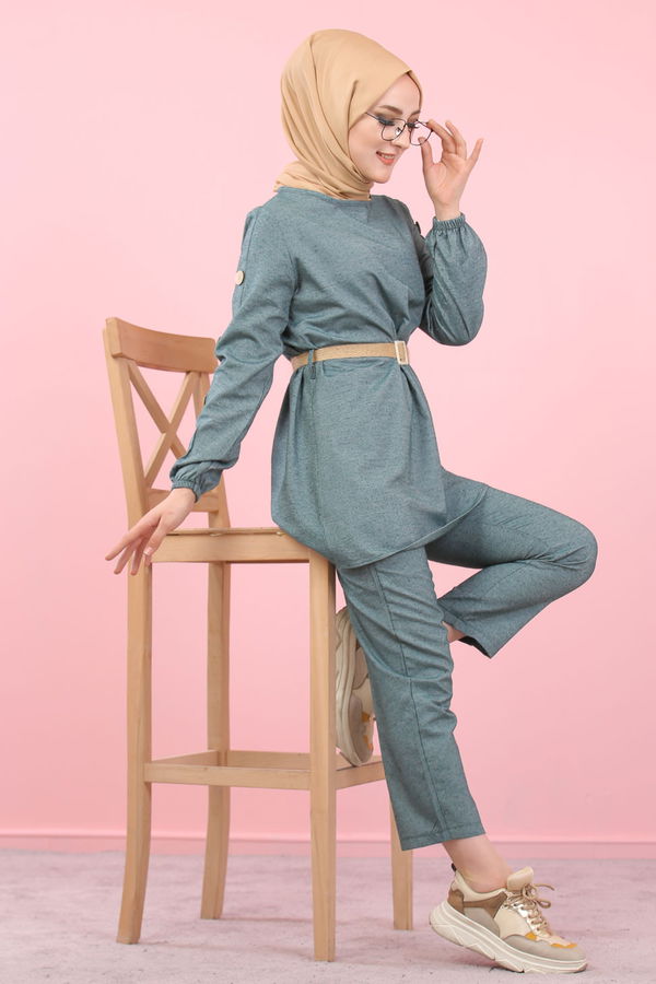 8356 TUNIK PANTOLON Yeşil - 8356 YEŞİL