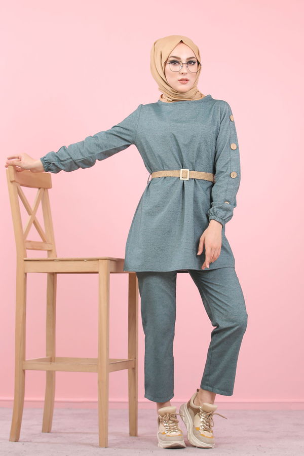 8356 TUNIK PANTOLON Yeşil - 8356 YEŞİL