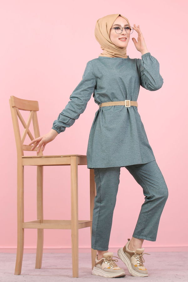 8356 TUNIK PANTOLON Yeşil - 8356 YEŞİL