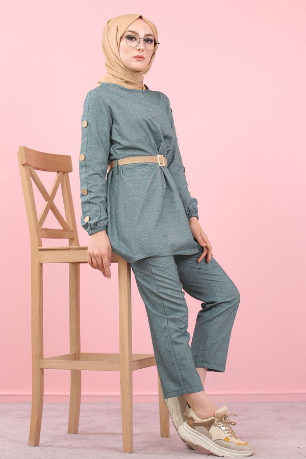 8356 TUNIK PANTOLON Yeşil - 8356 YEŞİL