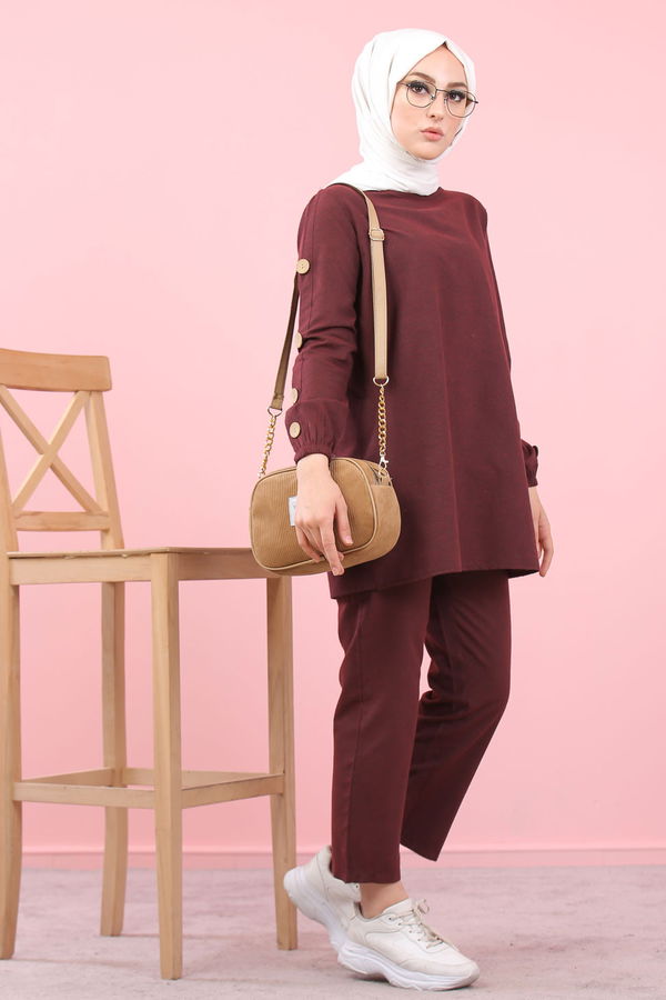 8356 TUNIK PANTOLON Bordo - 8356 BORDO