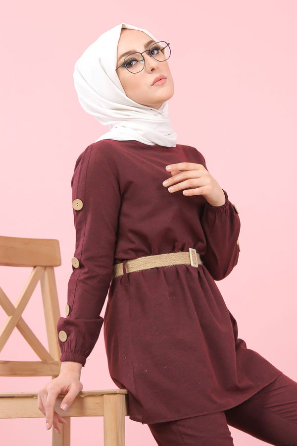 8356 TUNIK PANTOLON Bordo - 8356 BORDO