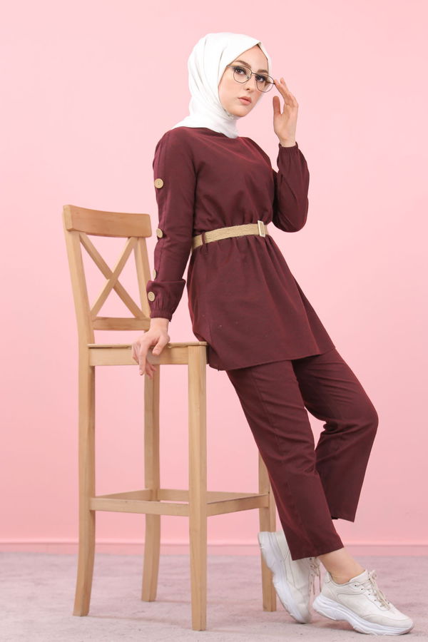8356 TUNIK PANTOLON Bordo - 8356 BORDO