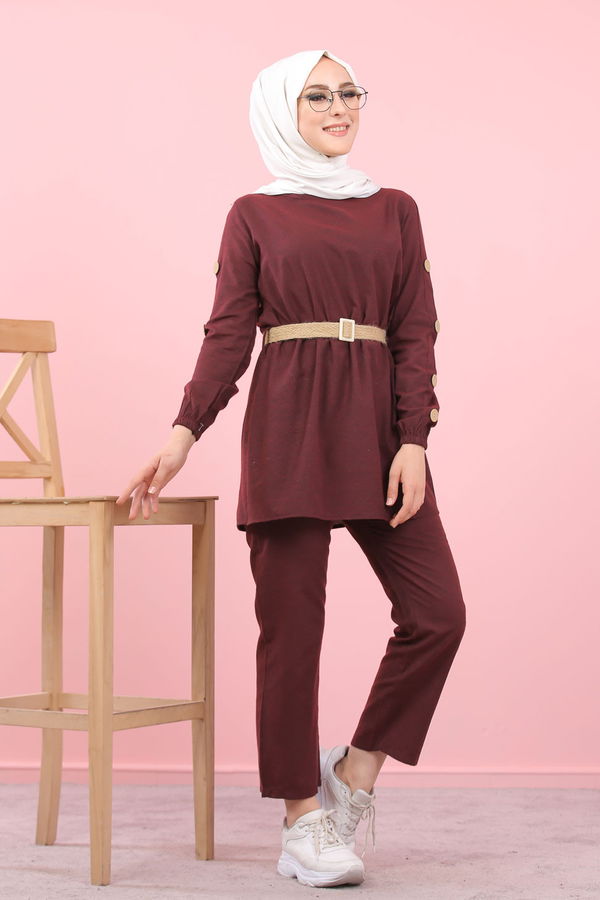 8356 TUNIK PANTOLON Bordo - 8356 BORDO