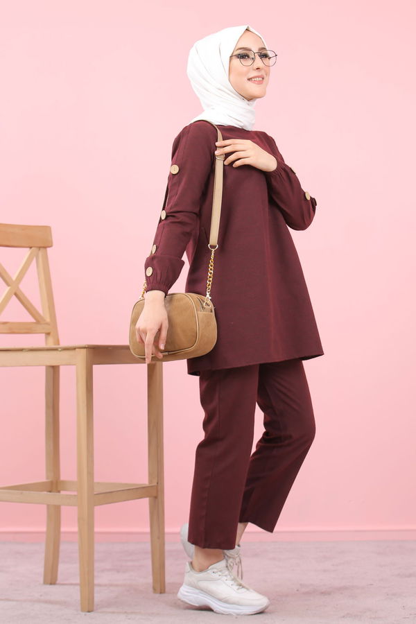 8356 TUNIK PANTOLON Bordo - 8356 BORDO