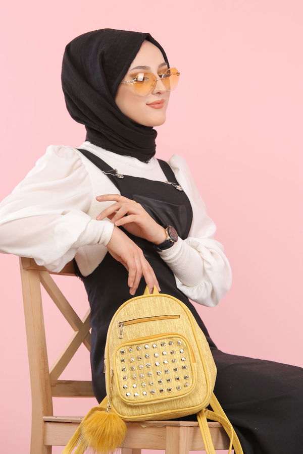 3006 Askılı Elbise Siyah - 3006